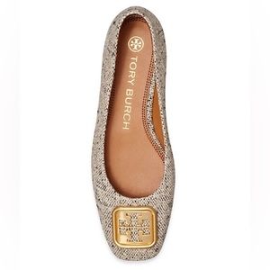 Tory Burch Georgia Logo Woven Ballet Flats
